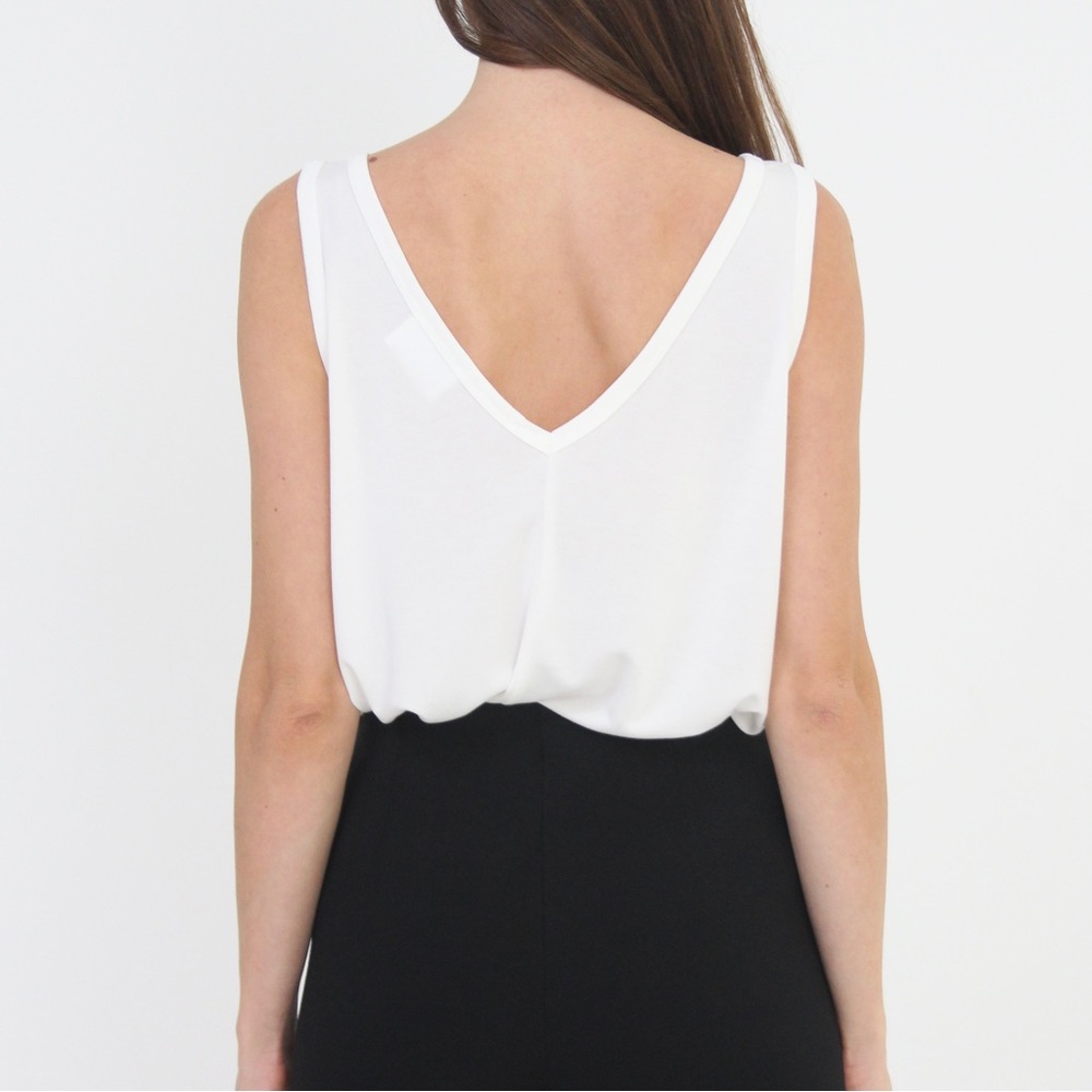 SALT + CO. - Knit No. 03, V-Neck Oversized Tank in Ivory (NWT) - Picture 6 of 6